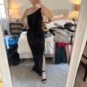 One shoulder BCBG formal dress